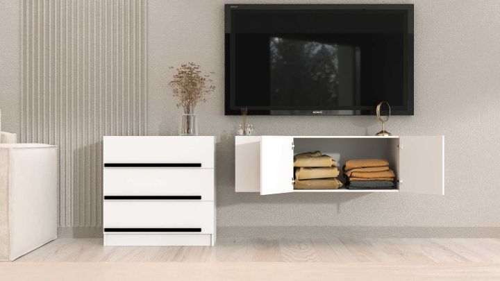 Комплект в прихожую Бастион 2.0 м, Белый