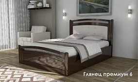 Кровать Глянец Кровати без механизма Коричневый