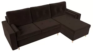 Угловой диван Белфаст Пантограф Коричневый