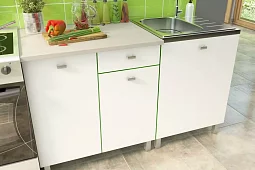Кухня Бланка белая 2 Белый