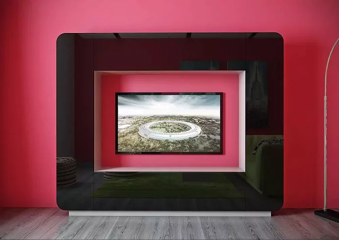 Стенка в гостиную Купертино 1, Черный