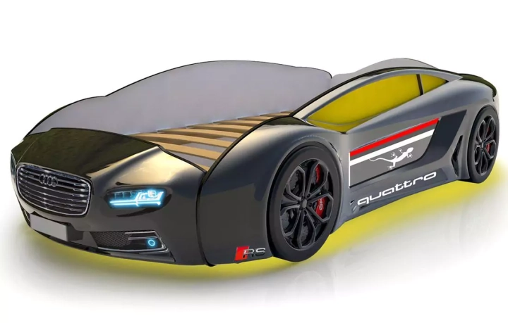 Кровать-машина Roadster Ауди, Черный
