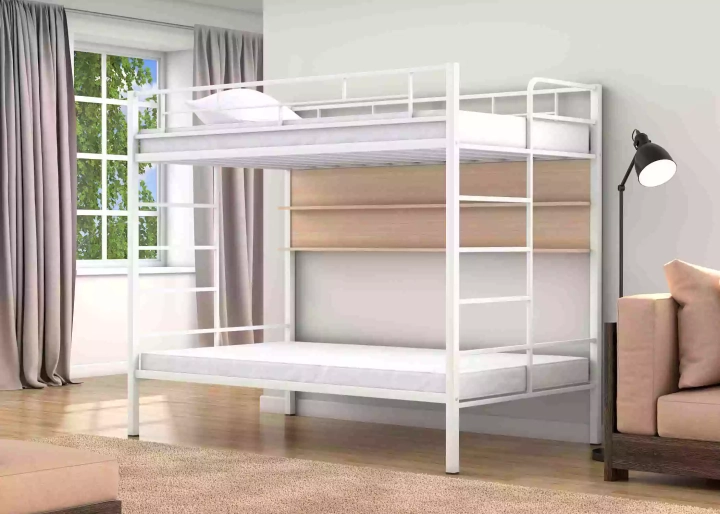 Кровать двухъярусная Валенсия 120 твист (с полкой) (Кровать двухъярусная Валенсия), Коричневый