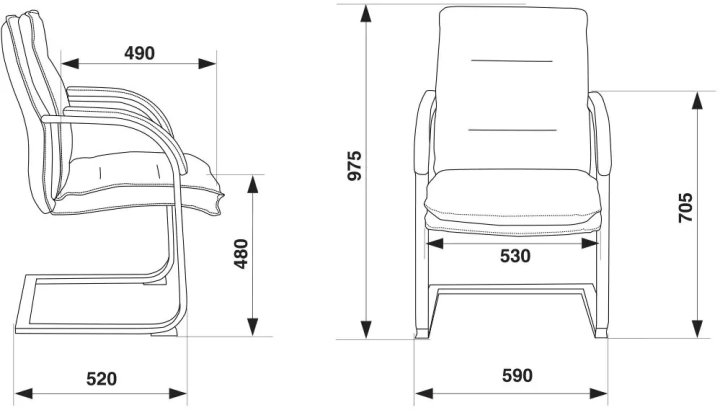 Кресло Бюрократ T-9927 SL-LOW-V, Черный