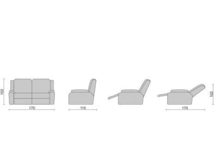 Диван-трансформер Recliner Twin, Белый
