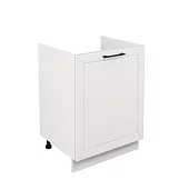 Шкаф нижний под мойку ШНМ 600-1 Кёльн (софт пломбир) Белый 