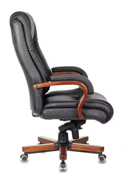 Кресло руководителя Бюрократ T-9925 Walnut, Черный
