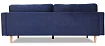 Прямой диван Империал, Синий