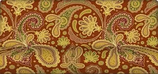 Прямой диван Пейсли Книжка Коричневый