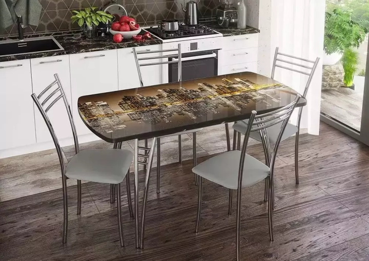 Стол обеденный Сирень, Фиолетовый