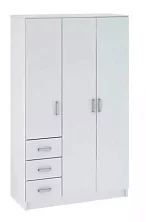Шкаф Модерн (Лофт) 3-х дверный с ящиками белый