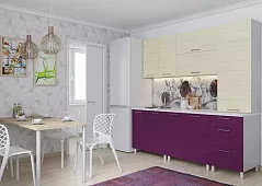 Кухня Лаура дизайн 1 Фиолетовый