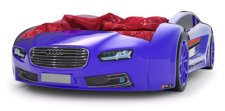 Кровать-машина Roadster Ауди, Синий