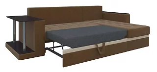 Угловой диван Атланта М Дельфин Коричневый