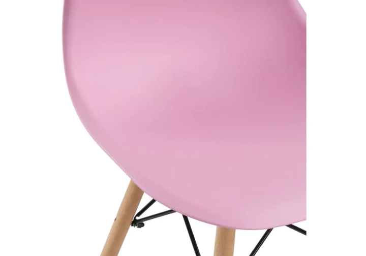 ф208а Стул деревянный Eames PC-015 light pink