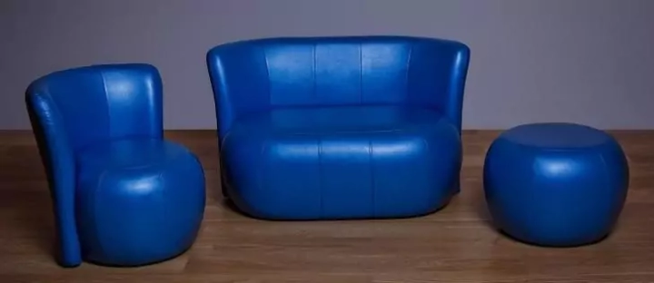 Прямой диван Нунки, Синий