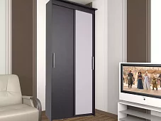 Шкаф-купе Эконом Миллениум 884х2400х423 зеркало Коричневый