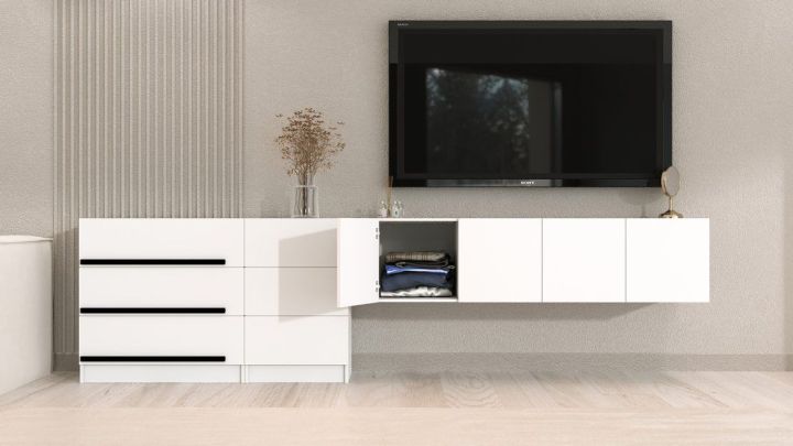 Комплект в гостиную Бастион 2.9 м, Белый