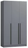 Шкаф распашной Бастион 3-дверный 1.2 м, графит