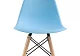 ф208а Стул деревянный Eames PC-015 blue