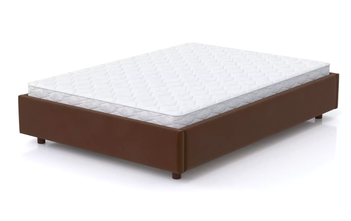 Мягкая кровать SleepBox 160 без изголовья, Коричневый