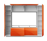 Стенка Стенка-горка Купертино Глянец 3D 8 Коричневый