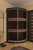 Радиусный шкаф-купе Мебелеф-2