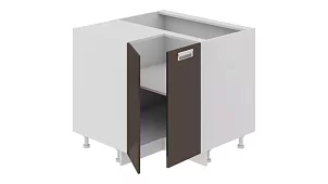Шкаф напольный угловой с углом 90° Серый