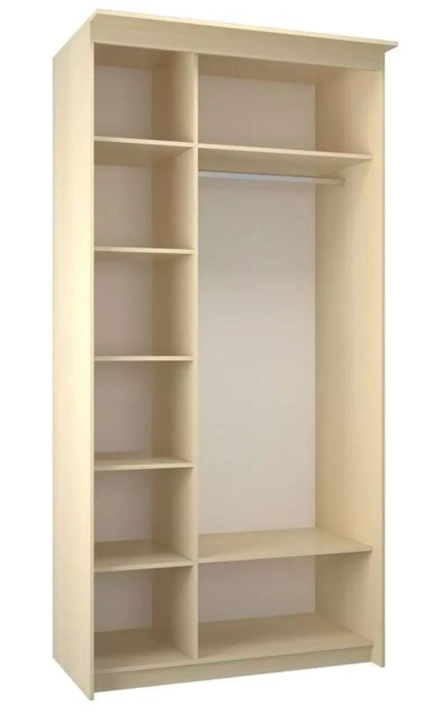 Шкаф-купе Эконом Миллениум 1184х2400х573 1 зеркало, Бежевый
