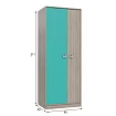 Шкаф для одежды Сити, Голубой