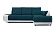 ф235а Угловой диван Нью-Йорк Поло бирюзовый прямо