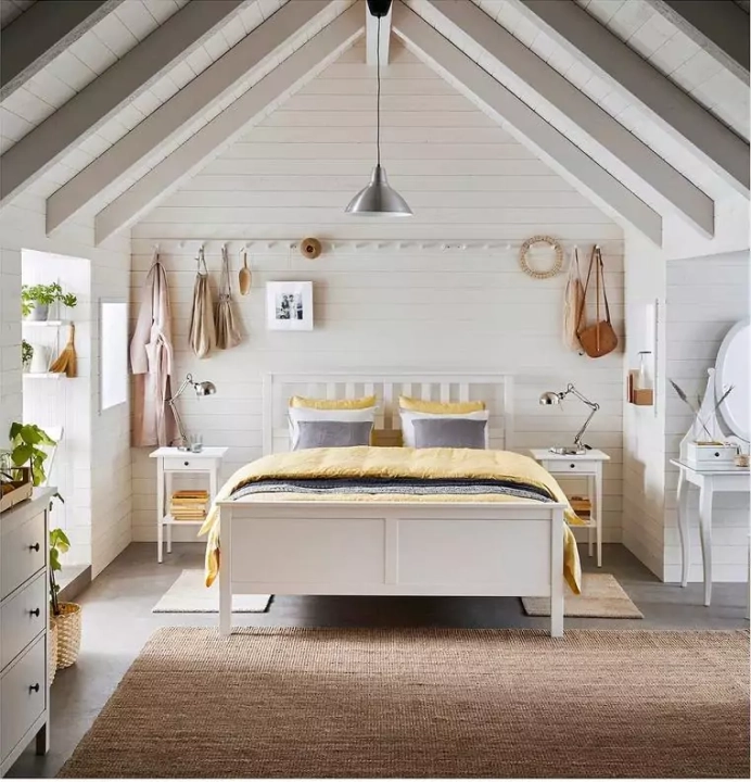 Каркас кровати HEMNES, Белый