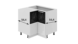 Шкаф напольный угловой с углом 90° Фэнтези (Лайнс)