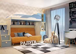 Кровать 2-х ярусная Радуга