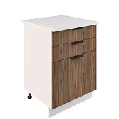 Шкаф нижний с ящиками ШН3Я 600 Норд (канадский орех) Коричневый