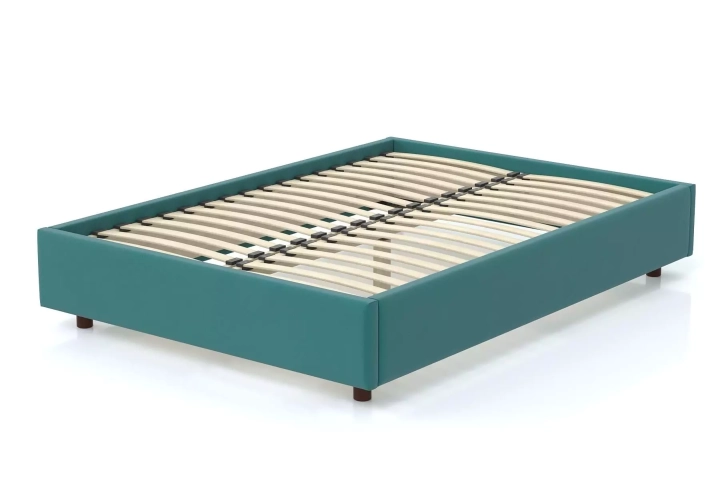 Мягкая кровать SleepBox 160 без изголовья, Бирюзовый