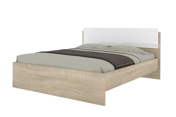 Кровать Бланка с Матрасом Divano Classic Зависимые пружины (Bonnelle) (Кровать с Матрасом), Бежевый