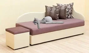 Кушетка Алина Без механизма Коричневый