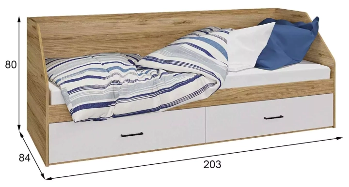 ф98 Стенка Талин дизайн 3 кровать размеры