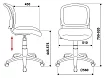 Кресло детское Бюрократ CH-W296NX, Серый