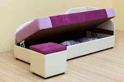 Кушетка Алина Без механизма Фиолетовый 