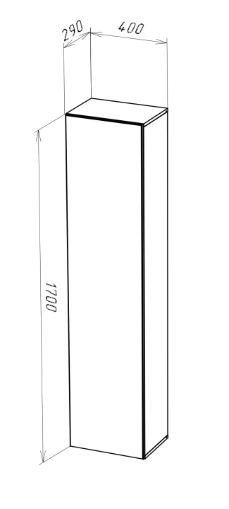 Шкаф навесной Point (Поинт) Тип-40, Белый