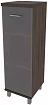 Шкаф средний узкий 1 средняя дверь стекло Фёст, Коричневый