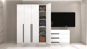 Комплект в гостиную Бастион 2.9 м Белый