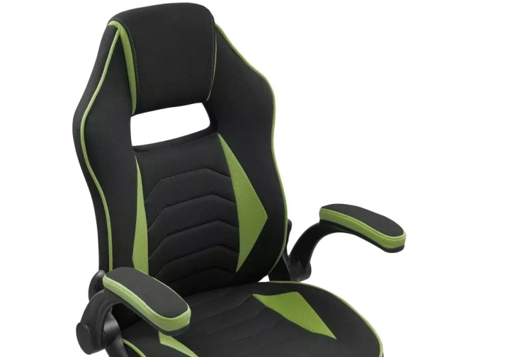 Кресло компьютерное Plast 1 green / black, Черный