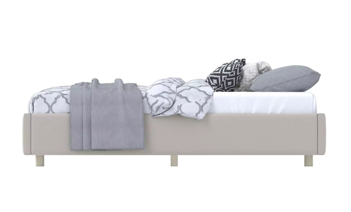 Мягкая кровать SleepBox 160 без изголовья, Бежевый