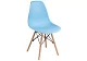 ф208а Стул деревянный Eames PC-015 blue