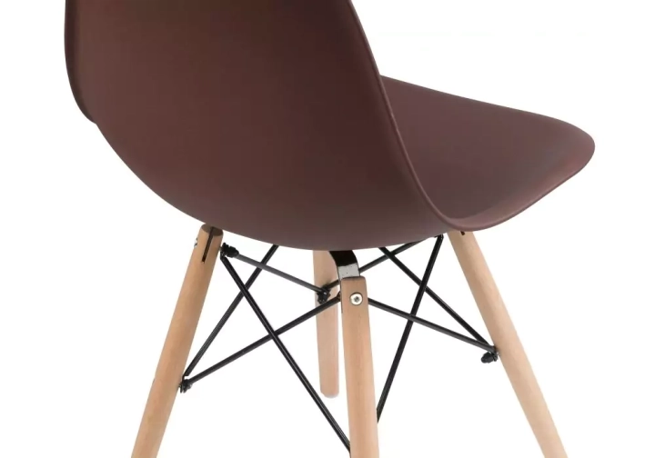 ф208а Стул деревянный Eames PC-015 brown