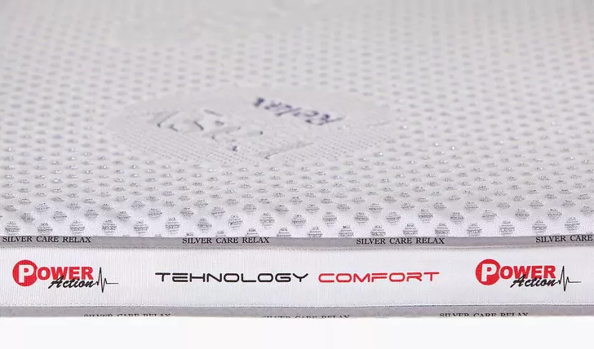 Матрас топпер Лонакс Серебряный Каре Релакс, Белый