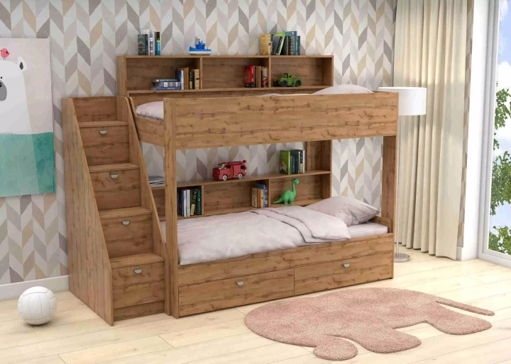 Двухъярусная кровать Golden Kids, Коричневый